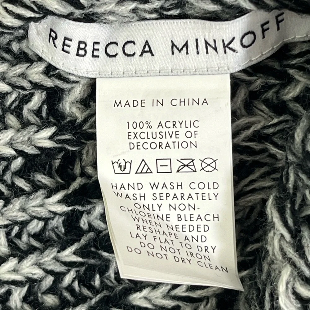 Rebecca Minkoff Beanie & Armwarmer Set - Marled Black